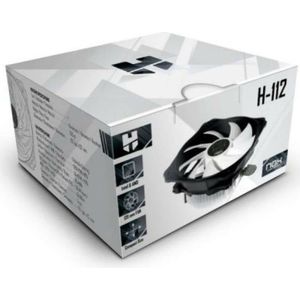 NOX HUMMER H-112 -NXHUMMERH112 - 120 mm konischer CPU-Lüfter, kompatibel mit InteundAMD, Kompaktes Design, Aluminiumbasis, Schwarz