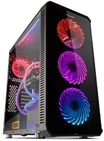 Hummer TGX - Torenbehuizing - Zwart - Gehard Glas - RGB Verlichting