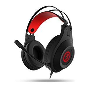 OZONE Rage X60 Gaming Headset - 7.1 virtueel geluid, rode LED, 50mm luidsprekers, verstelbare hoofdband, flexibele microfoon, USB, zwart