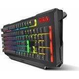 Ozone Double Tap Gaming Pack - Gaming Combo Keyboard + Mouse - Semi-Mechanisch toetsenbord met achtergrondverlichting, muis met optische sensor 4000 dpi LED 6 kleuren