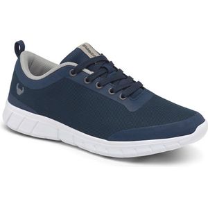 Alma Sneakers - Navy Blauw - Ademend Katoen-Mesh