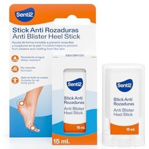 Senti2 Stick anti-frottements 15 ml, prévient les ampoules et les frottements, convient pour tout le corps, ne tache pas