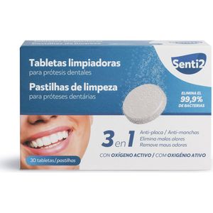 Senti2 Prothesen Reinigingstabletten, 30 Stuk