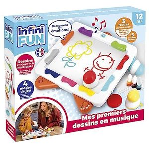 KD Kids I18810FR DISET INFINIFUN Xylopad, 1 jaar, Geluid, Batterijen vereist, Kunststof, Papier, Meerkleurig