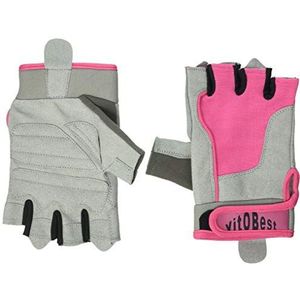 VIT.O.BEST handschoenen roze m zwart standaard