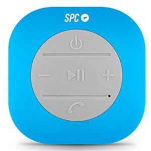 SPC Splash Speaker Mono 3 W kubus blauw, grijs