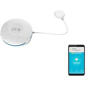 SPC Eluvio Intelligente waterleksensor, wifi, compatibel met Google Home en Amazon Alexa, wit