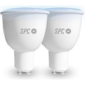 SPC Aura 450 WiFi GU10 LED-lamp 5,5 W 450 lm smart verlichting wit licht dimbaar kleurlicht dimbaar app afstandsbediening SPC IoT Alexa Google