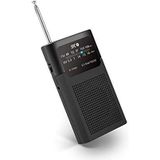 SPC ICY Max - Draagbare Radio - Compact Formaat - FM/AM - Hoofdtelefoonaansluiting - Klassiek en Elegant Design