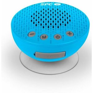 SPC Splash 2 Bluetooth 5.0 draadloze luidspreker voor douche met zuignap, IPX5, FM-radio, handsfree, microfoon, blauw