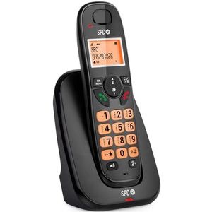 SPC Kairo Draadloze vaste telefoon, verlichte knoppen en lichtindicator, beller-identificatie, hoog volume, cap-compatibiliteit, echo-modus, oproepblok, handsfree bellen,