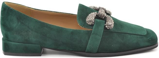 Alma en Pena - I23170 - Loafers - Donker Groen - Suède