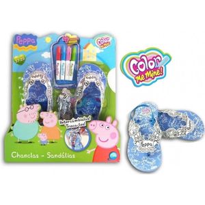 Mac Due 5407 Peppa Pig Teenslippers, kinderen, textiel, blauw, 27-28 EU