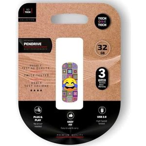 Tech One Tech TEC4403-32 (32 GB, USB-A), USB-stick, Veelkleurig