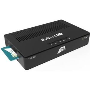 Tivu - TVS 495 - TV-ontvanger - Zwart - DVB-S2 - HEVC