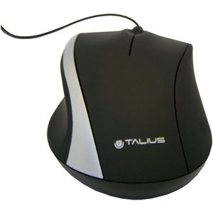 Talius - 491-S - Muis - Zwart - Optisch - USB