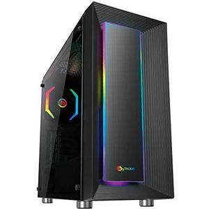 Talius - Auriga - PC Behuizing - Zwart - Metaal, Kunststof