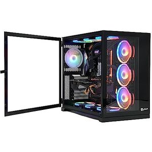TALIUS Caja Atx gaming Zeus black RGB cristal templado USB 3.0 Desktop Zwart