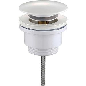 Kibath L490671 Universele klikventiel voor wastafel en bidet, met matte afwerking, 1 1/4 moer, van messing