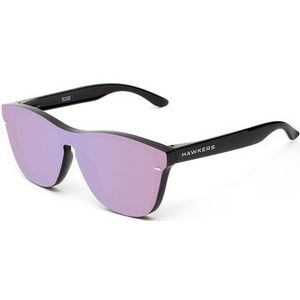 Hawkers Light Purple One Hybrid - vierkant zonnebrillen, unisex, zwart, spiegelend