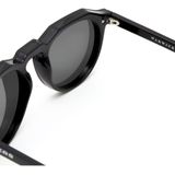 Hawkers Sky Warwick Venm Hybrid - rond zonnebrillen, unisex, zwart, spiegelend