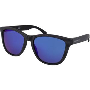 Hawkers Carbon Sky One - vierkant zonnebrillen, unisex, zwart, spiegelend
