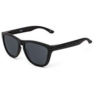 Hawkers Carbon Black Dark One - vierkant zonnebrillen, unisex, zwart