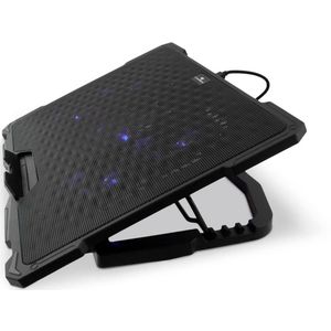 CoolBox COO-NCP17-V5 laptop cooling pad 43,9 cm (17.3") 1500 RPM Zwart