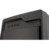 CoolBox COO-PCF800U3-0 computerbehuizing Midi Tower Zwart