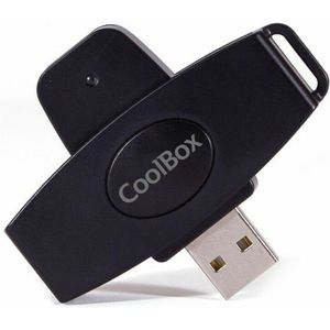 CoolBox CSI-680 (USB 2.0), Geheugenkaartlezer, Zwart