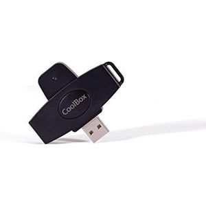 CoolBox USB 2.0 pendellezer, inklapbaar, zwart
