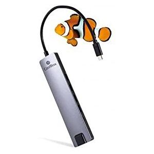 Hub USB CoolBox COO-DOCK-01 Grijs Zilverkleurig
