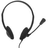 Nilox USB stereo headset met microfoon voor PC, laptop, mute-modus, geschikt voor conference call, Skype