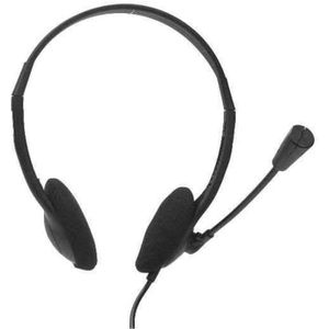 Nilox USB stereo headset met microfoon voor PC, laptop, mute-modus, geschikt voor conference call, Skype