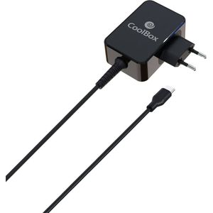 CoolBox COO-NB65-PDUC oplader 65 W USB C met PowerDelivery en QC3.0, laadt smartphones, tablets en laptops op, inclusief 14 tips voor het opladen van laptops van verschillende merken en modellen.
