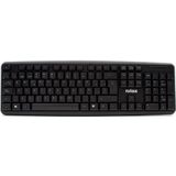 Nilox - NXKBE000002 - Toetsenbord - Zwart - Qwerty Spaans - USB Verbinding