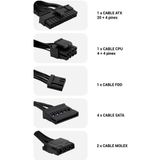 CoolBox - COO-FA500B-BKB - Voedingsbron - Zwart - ATX 500 W