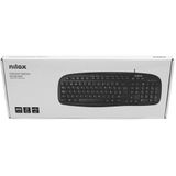 NILOX Multimedia Toetsenbord - USB - Zwart - Functioneel en Comfortabel