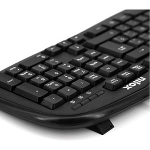 Nilox USB Multimedia toetsenbord zwart ESP QWERTY