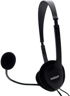 Nilox Hoofdtelefoon met Microfoon NXCM0000004 Zwart