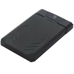 CoolBox DeepCase 2,5 inch (6,35 cm) gaming design USB 3.0 met UASP-houder, compatibel met HDD en SSD SATAI/II/III, schroefloze montage, zwart.