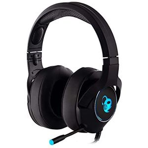 CoolBox DeepChroma Gaming-headset met intrekbare microfoon, RGB-verlichting, gaming-headset, compatibel met PC, PS4 en Xbox One (incl. 2-in-1 jack-adapter, USB-verlichting)