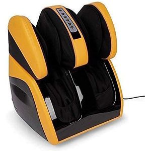 GLOBAL RELAX® | VITALZEN PLUS Elektrisch massageapparaat voor voeten, benen, dijen en knieën | Geel I 3 intensiteiten en massagemodi voor compressie en warmte | Verlicht pijn | Helpt ontspannen