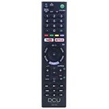 DCU TECNOLOGIC Sony afstandsbediening | afstandsbediening TV LCD/LED | compatibel met Sony TV | Netflix en Youtube | zwart