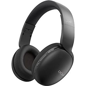 DCU TECNOLOGIC Bluetooth-hoofdtelefoon, opvouwbaar, draadloos en bekabeld, multifunctioneel, 15 uur gebruiksduur, jackkabel, zwart