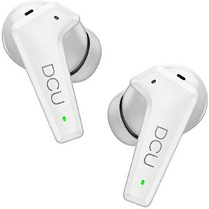 DCU TECNOLOGIC Feedforward Actieve Noise Cancelling Hoofdtelefoon | Bluetooth 5.0/5.2 Hoofdtelefoon | Wit