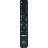 DCU Tecnologic Télécommande TV, télécommande pour téléviseurs TCL Contient des boutons pour Netflix, Prime Video, couleur noire