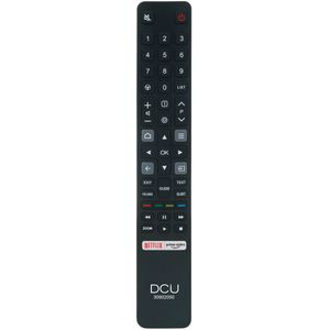 DCU TECNOLOGIC - Universele Afstandsbediening - Voor TCL TV - Knop voor Netflix - Afstand 8 Meter