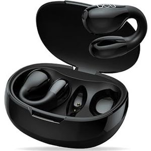 DCU TECNOLOGIC - Clip Buds - Hoofdtelefoon - Zwart - Bluetooth 5.3 - Draadloos - Multipoint Verbinding - 7 uur Gebruik