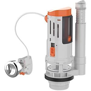 Ibergrif M20522 Toilet Dual Flush Valve met Drukknop Toilet Flush Systeem Vervanging Verstelbare